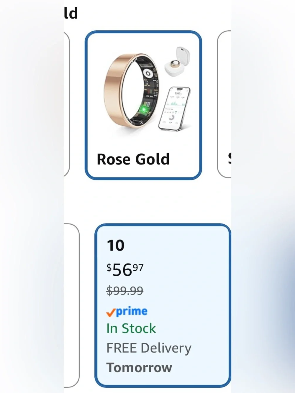 Smart Health Ring - Rose Gold Fitness Tracker